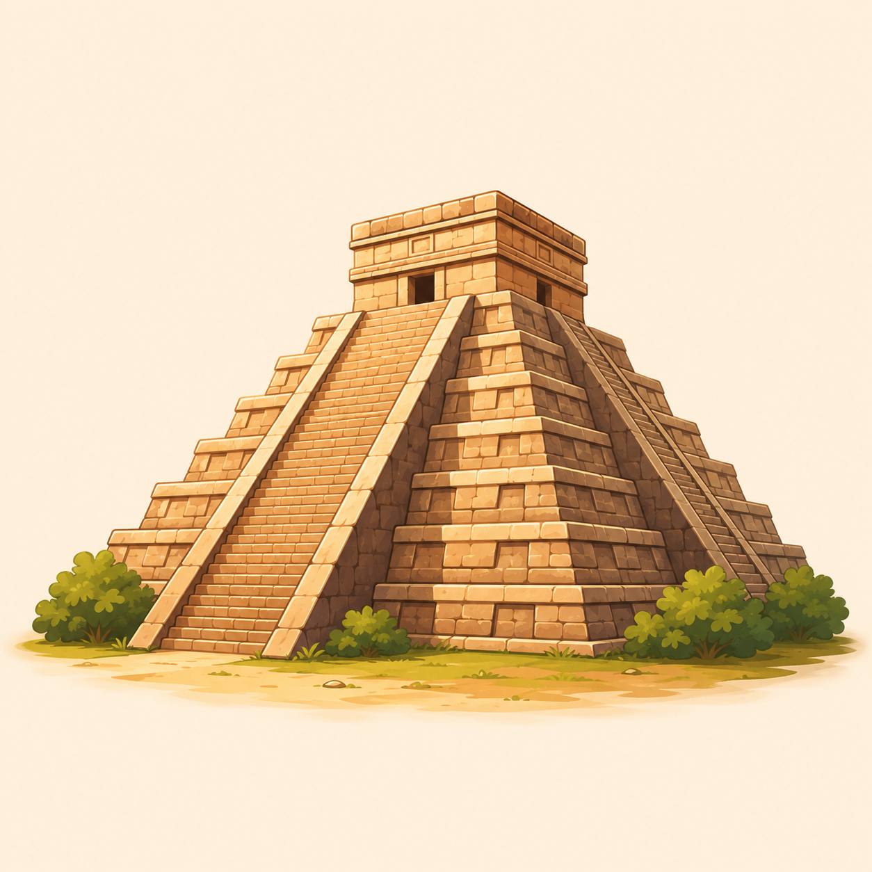 Chichén Itzá representing Mexican cuisine