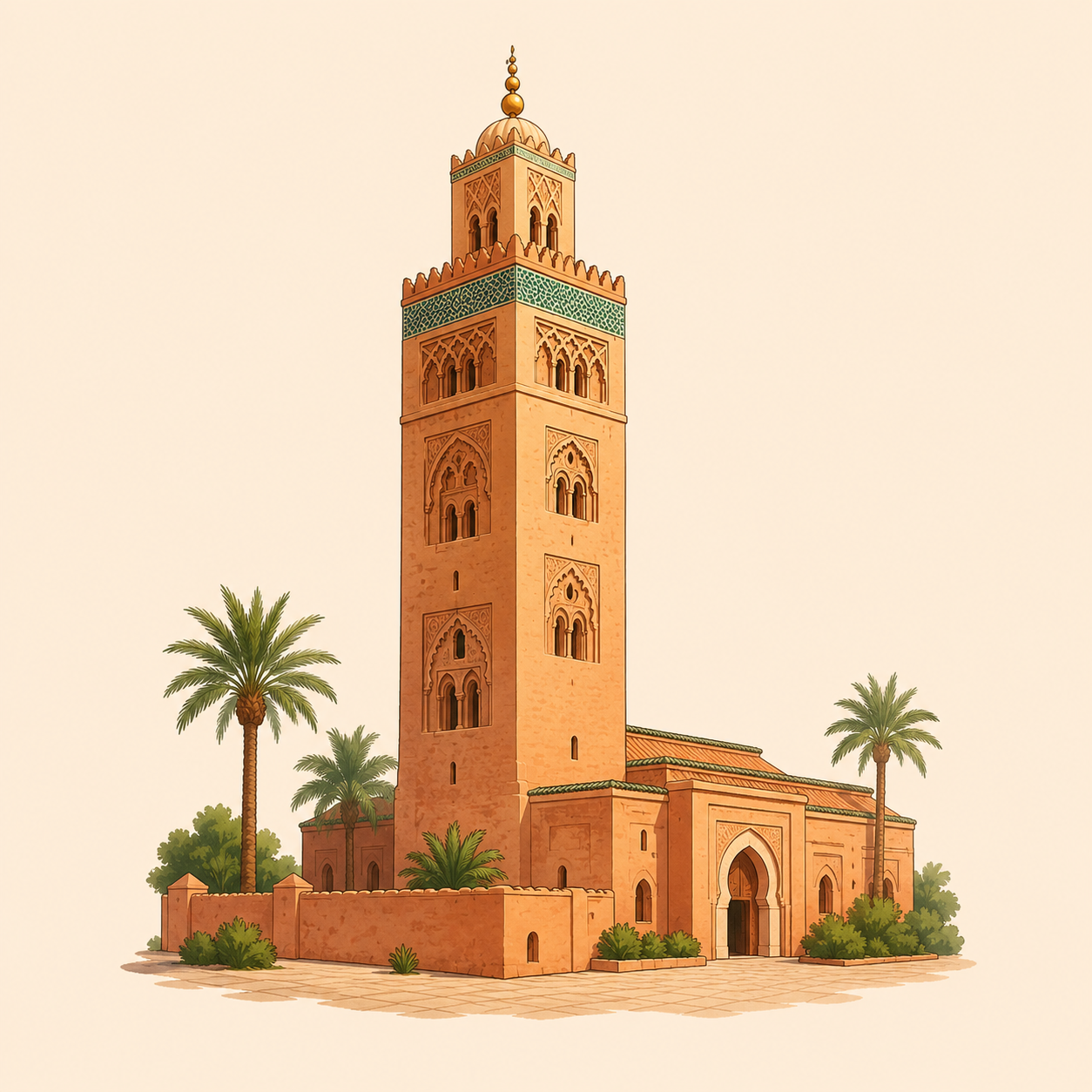 Bab Bou Jeloud representing Moroccan cuisine