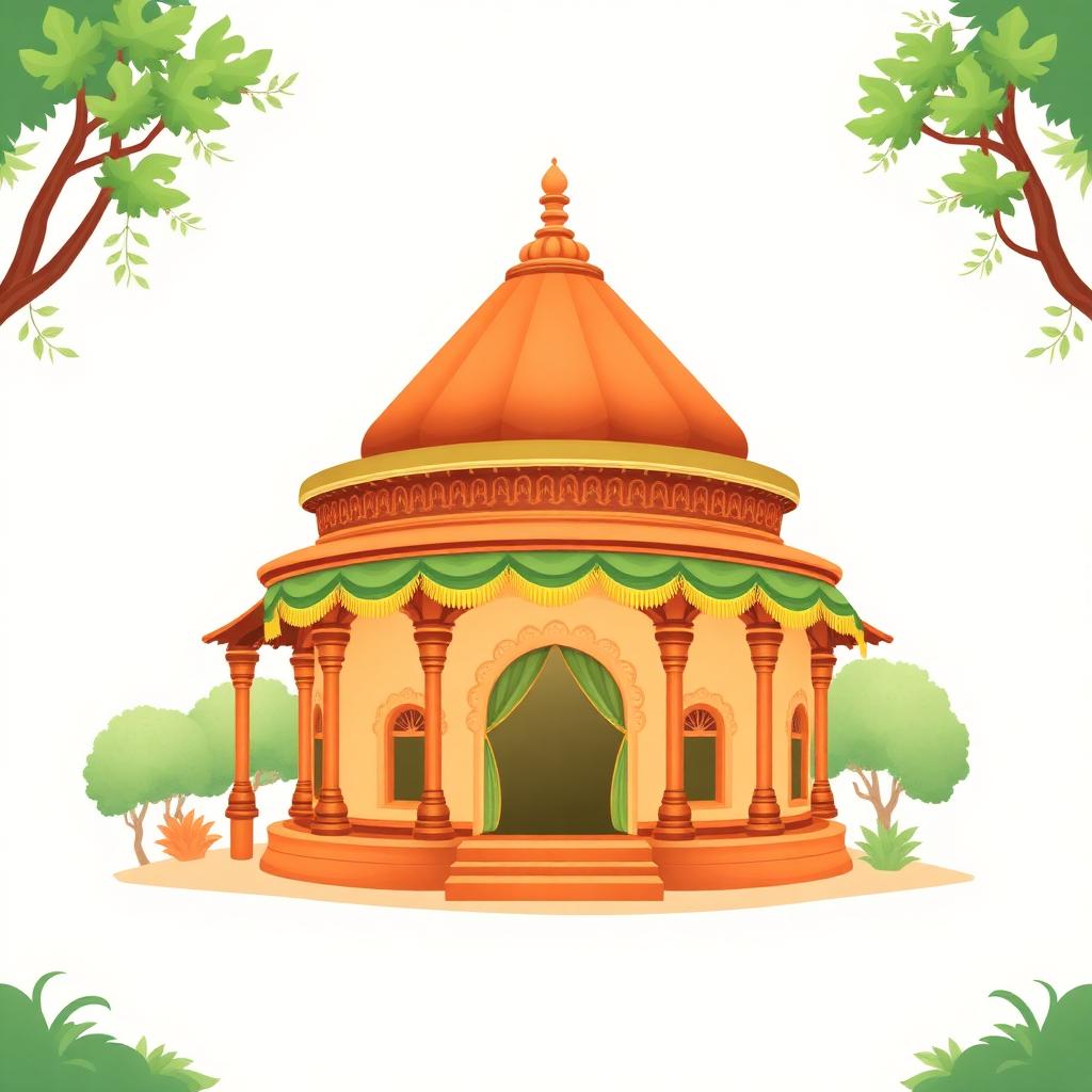 Rang Ghar representing Assamese cuisine