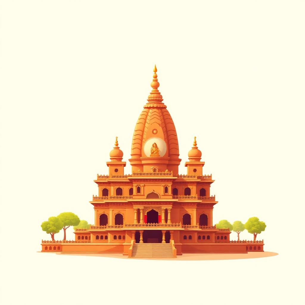 Mahabodhi Temple representing U.P / Bihar cuisine